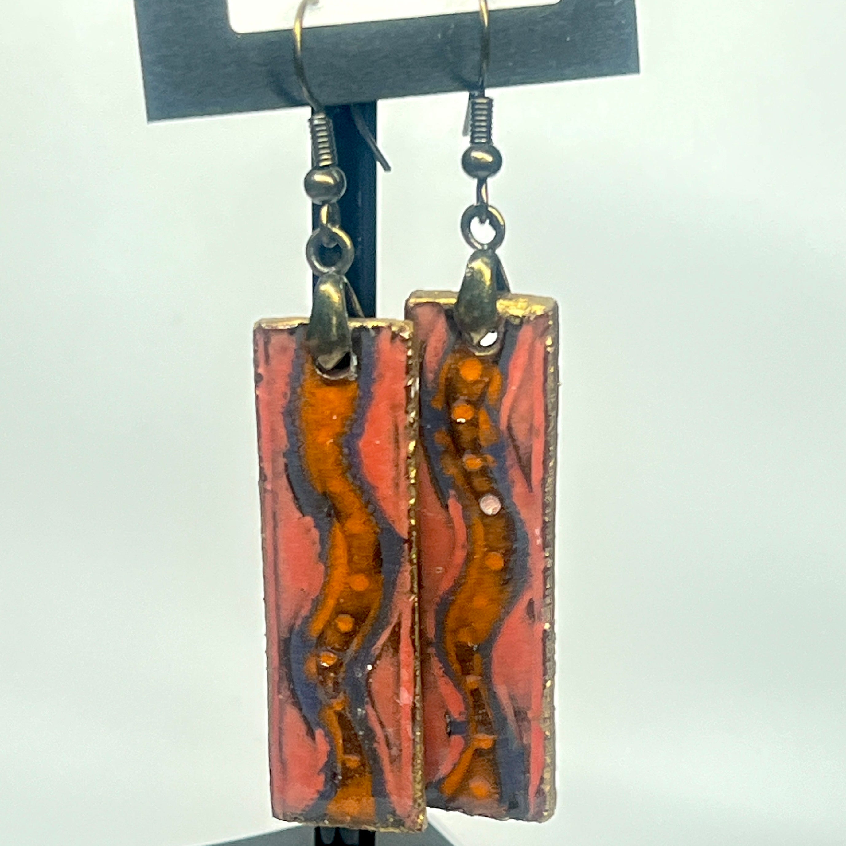 Ceramic Earrings Rectangular