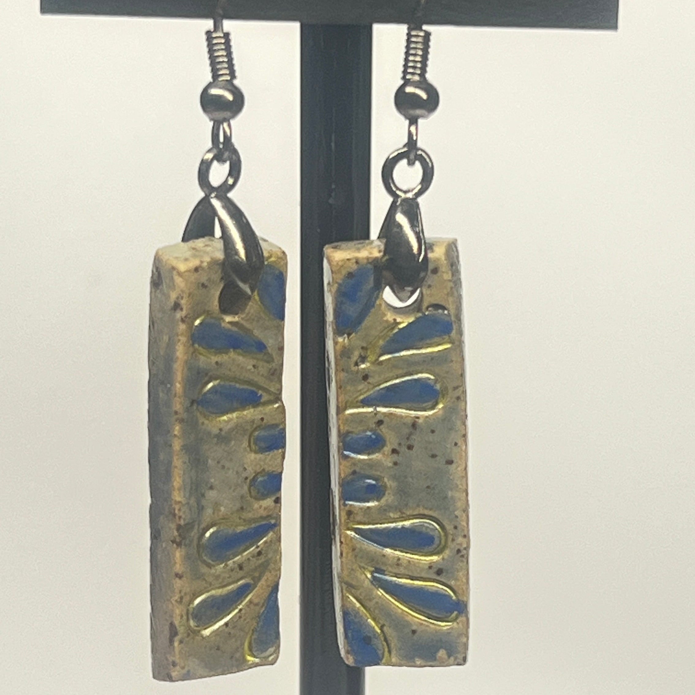 Ceramic Earrings Rectangular