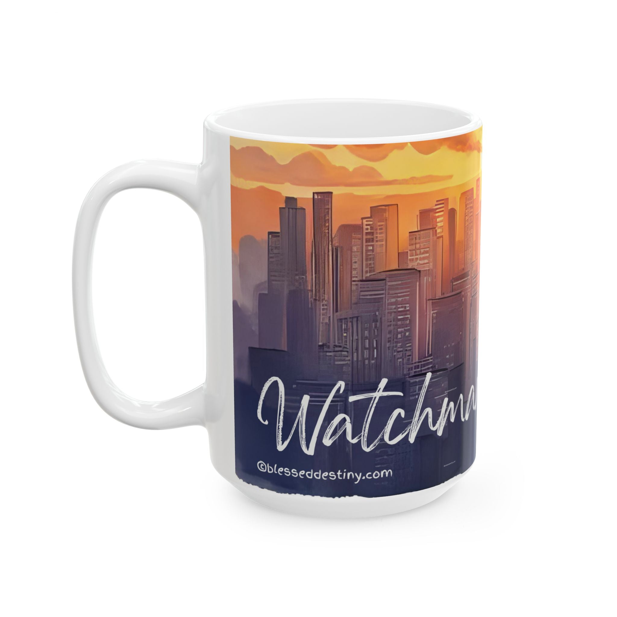 Watchman over Cities Mug