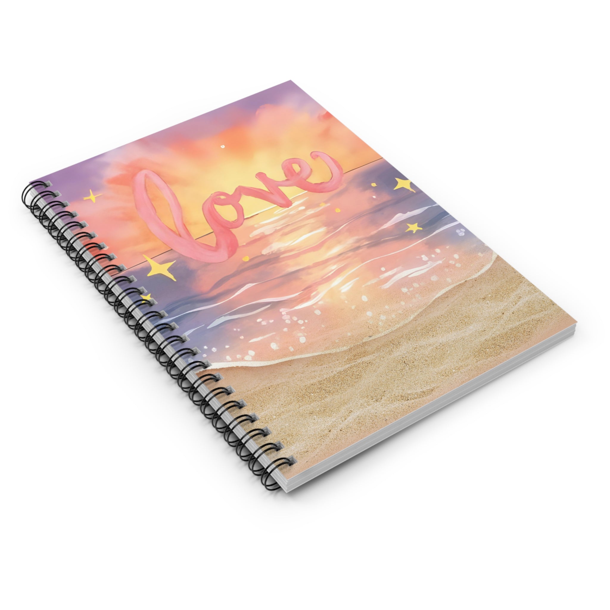 Spiral Notebook Love  — Ruled Journal for Sunset-Inspired Notes