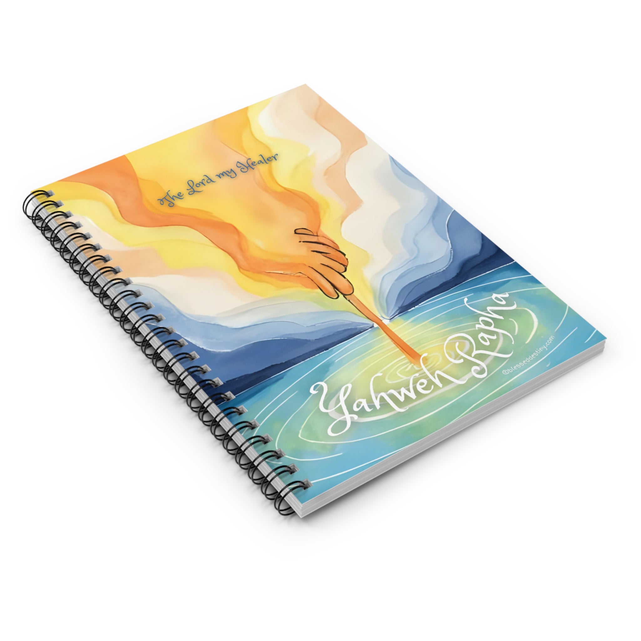Spiral Notebook — “Yahweh Rapha” Christian Prayer Journal (Ruled)