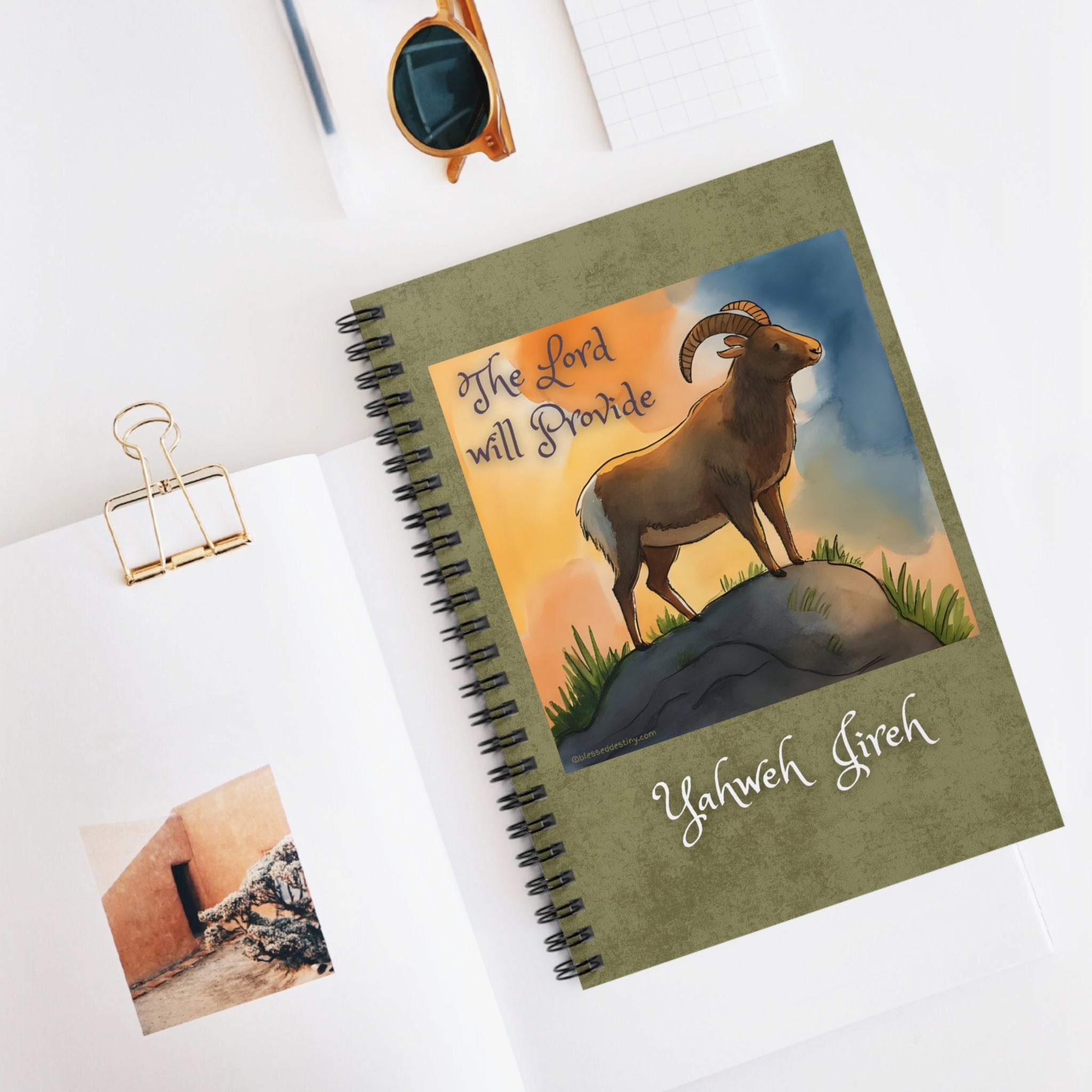 Spiral Notebook Yahweh Jireh — "The Lord Will Provide" Inspirational Journal