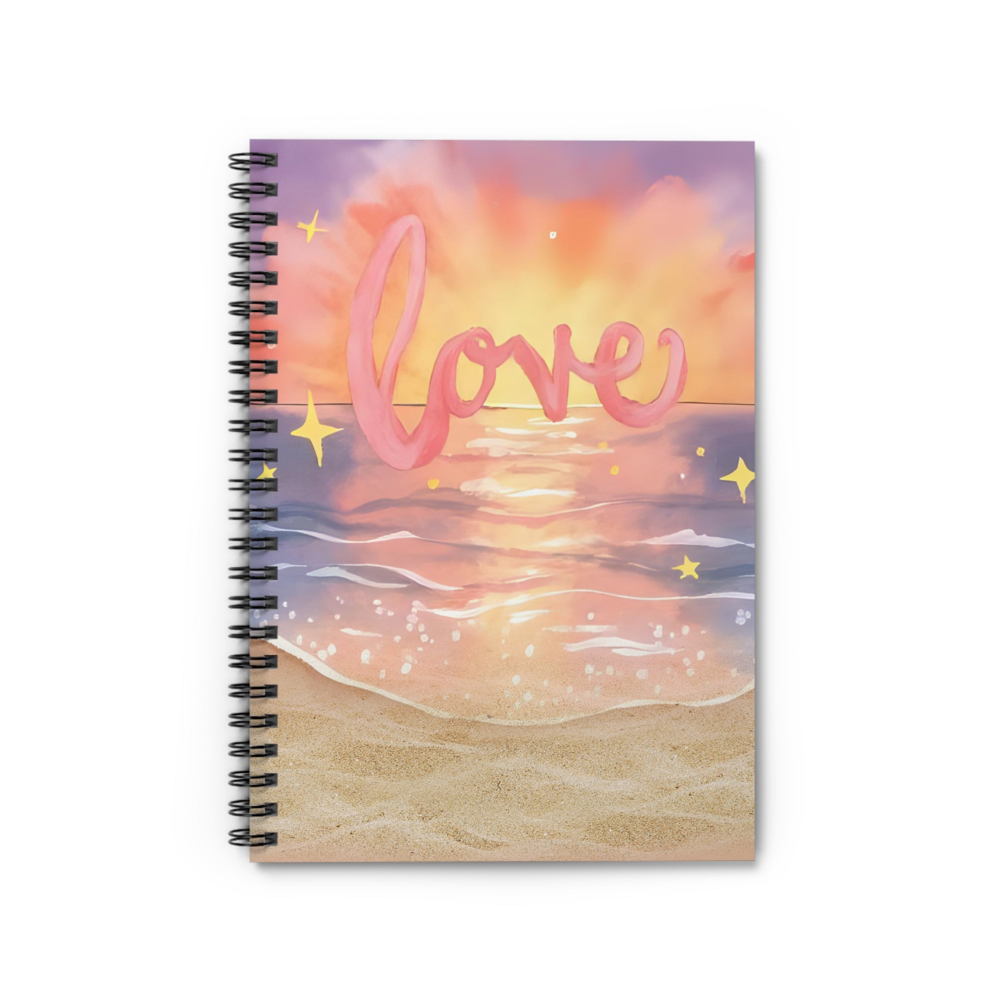 Spiral Notebook Love  — Ruled Journal for Sunset-Inspired Notes