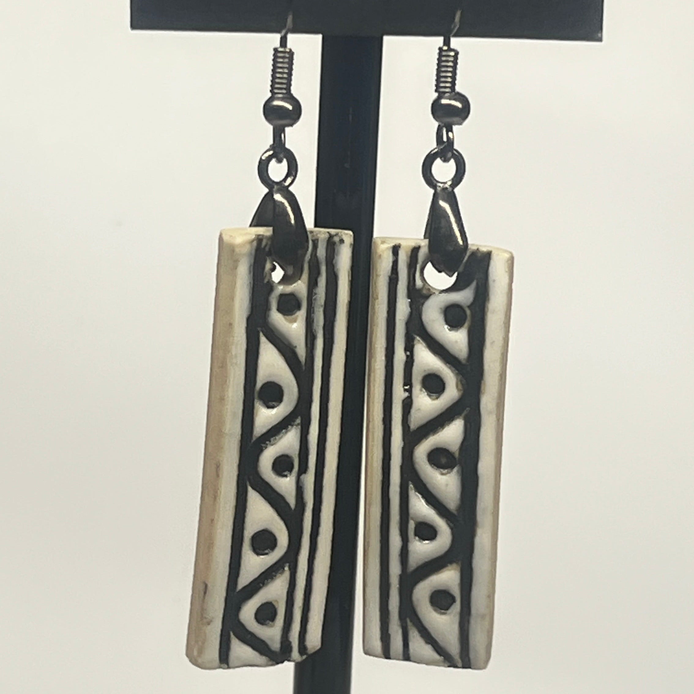 Ceramic Earrings Rectangular
