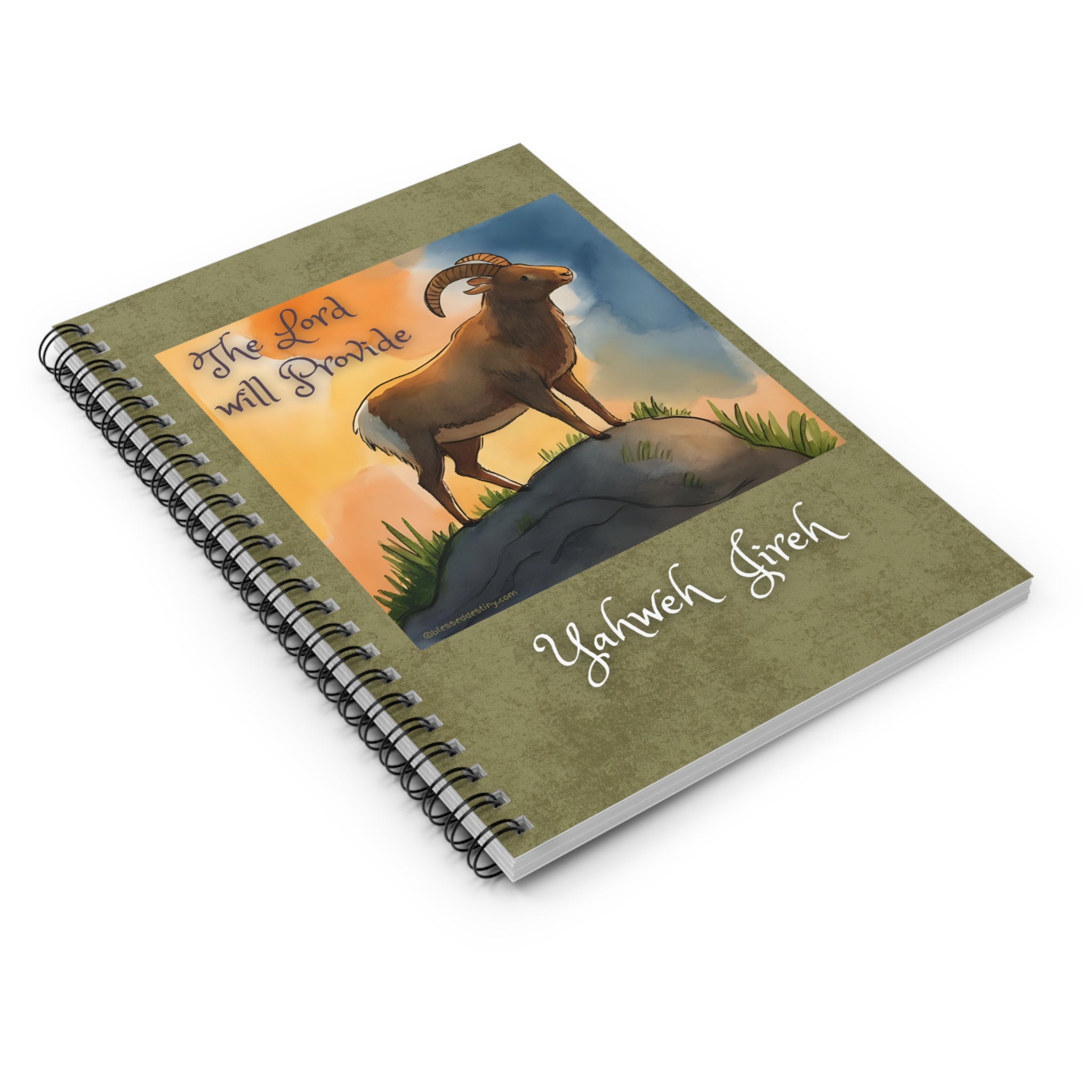 Spiral Notebook Yahweh Jireh — "The Lord Will Provide" Inspirational Journal