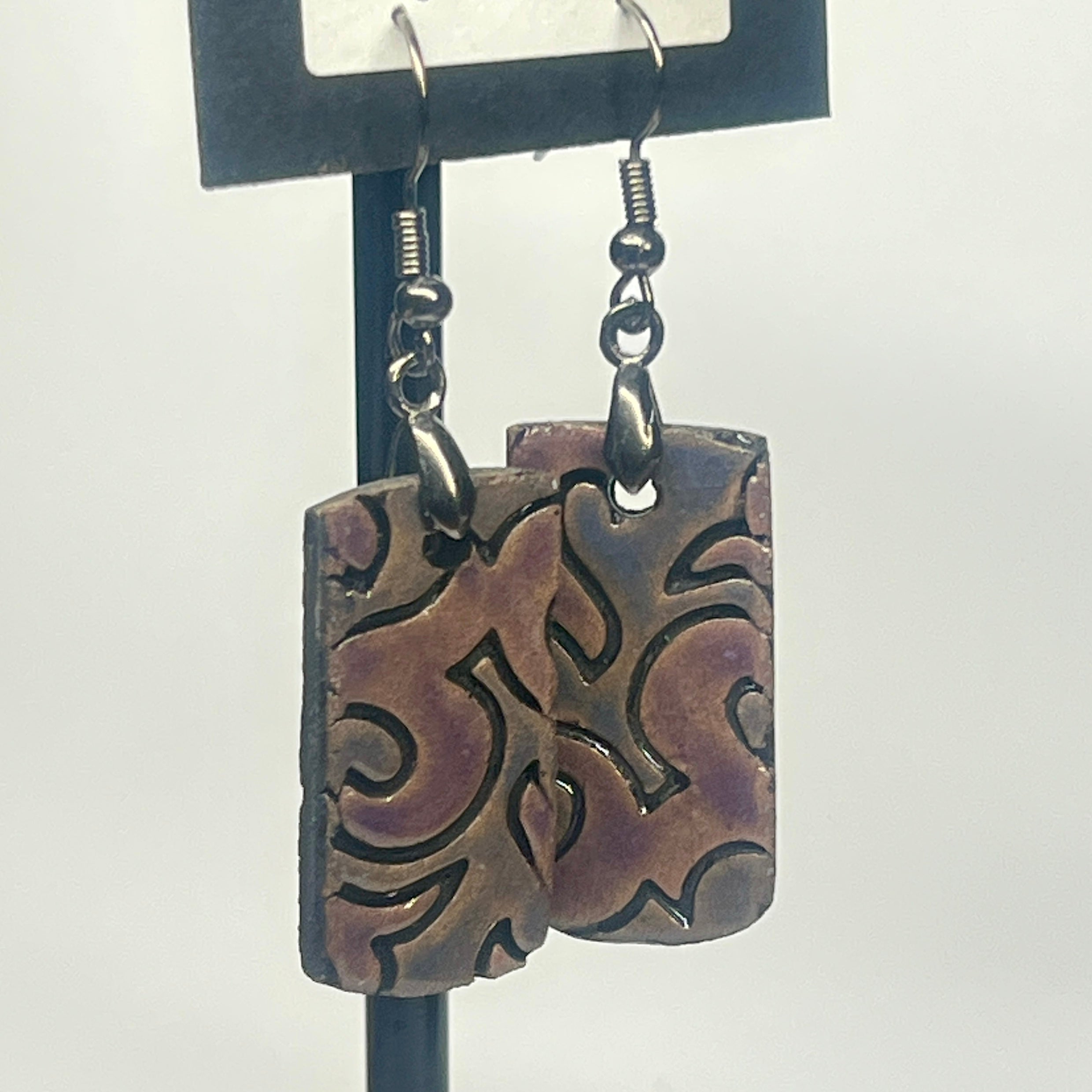 Ceramic Earrings Rectangular