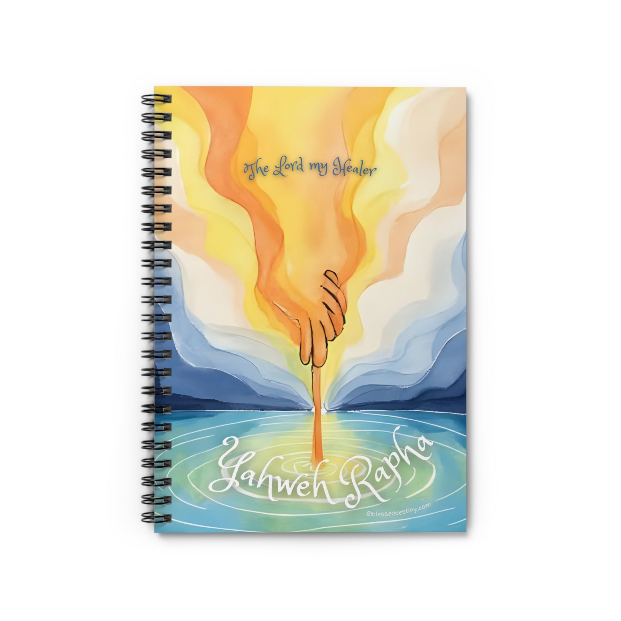 Spiral Notebook — “Yahweh Rapha” Christian Prayer Journal (Ruled)