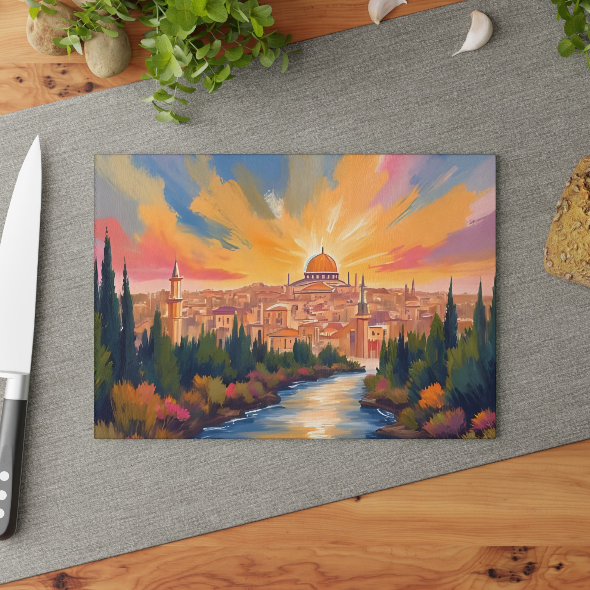 Arise Jerusalem! cutting board