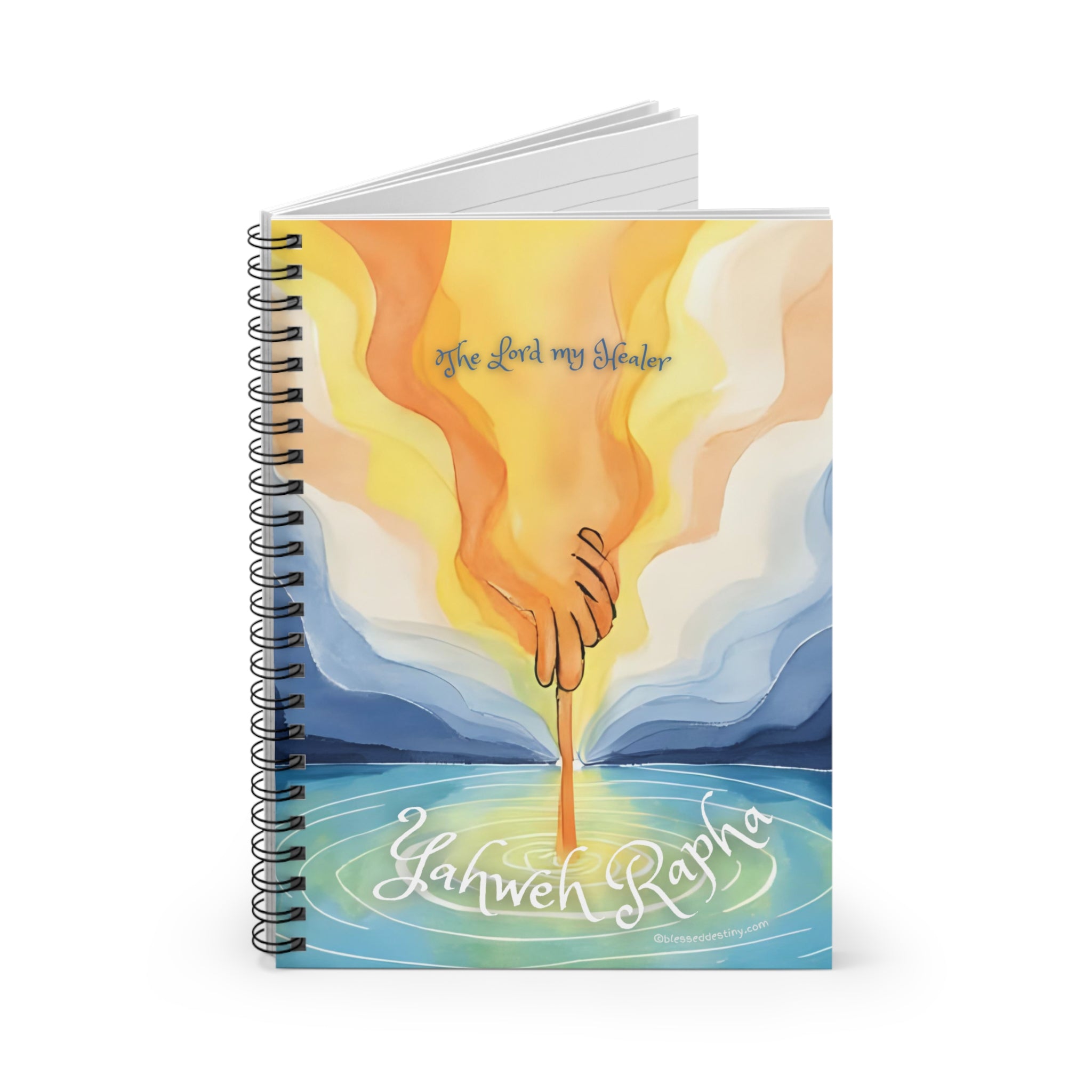 Spiral Notebook — “Yahweh Rapha” Christian Prayer Journal (Ruled)