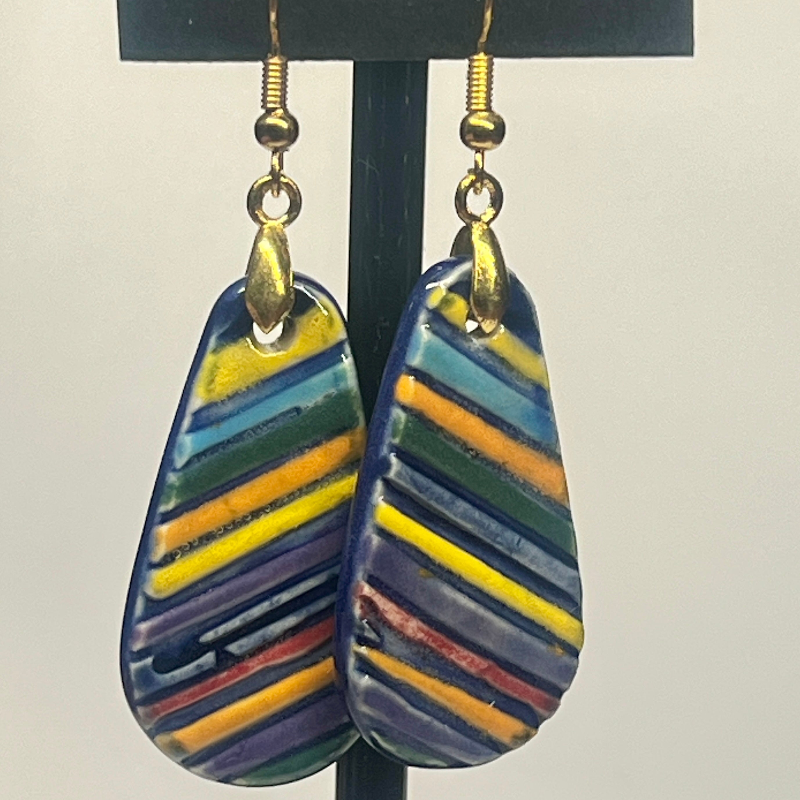 Ceramic Earrings Oval