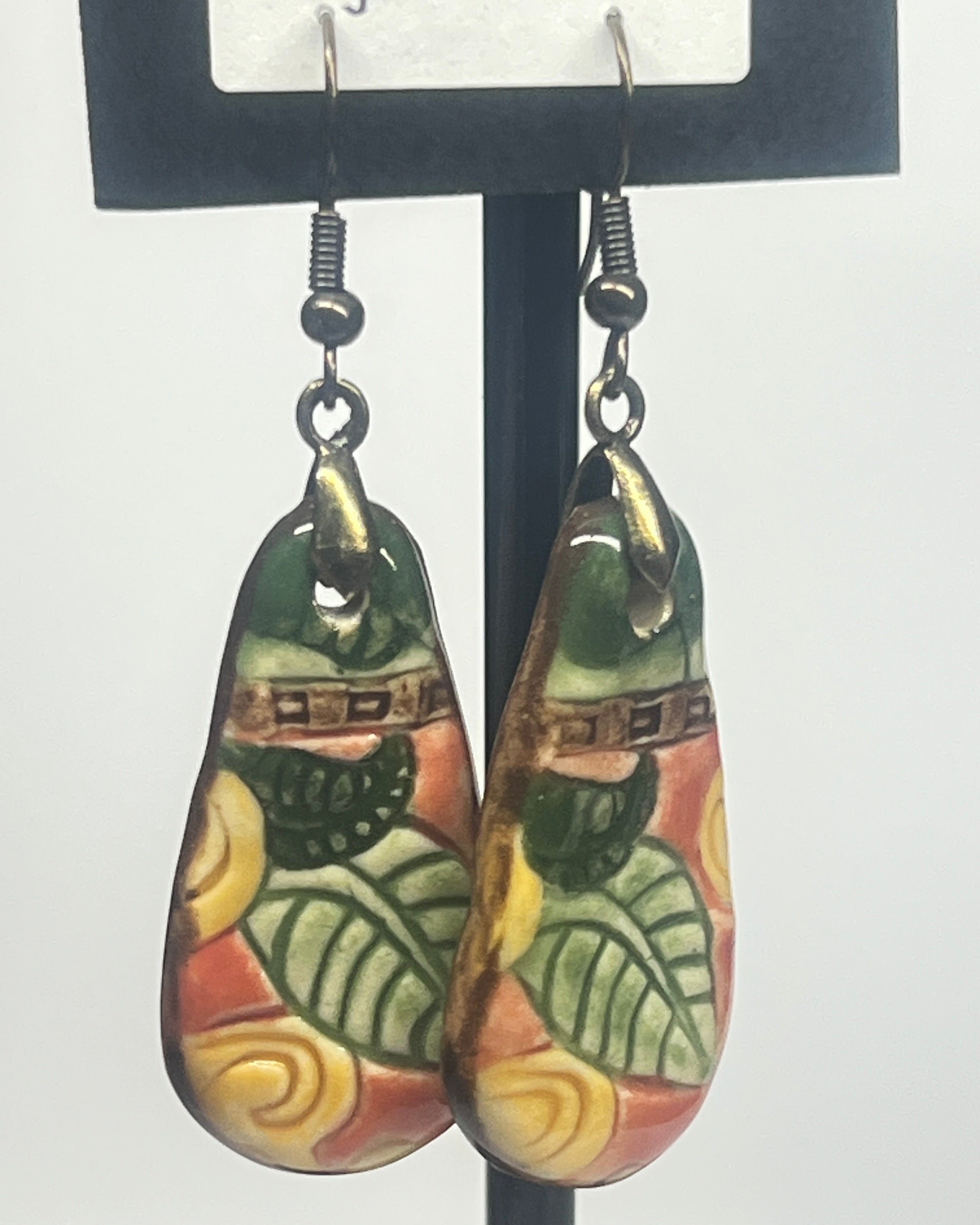 Ceramic Earrings Oval