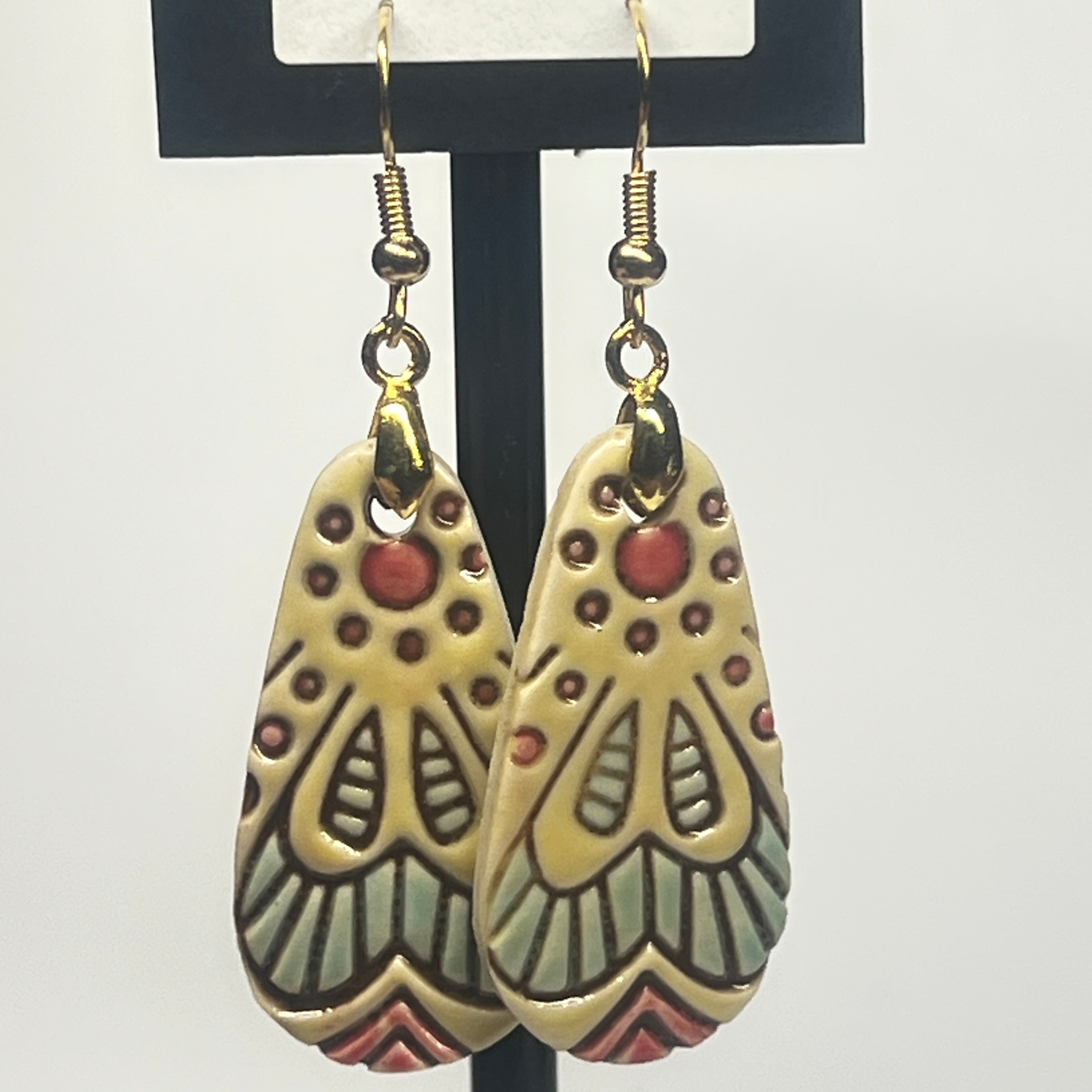 Ceramic Earrings Oval