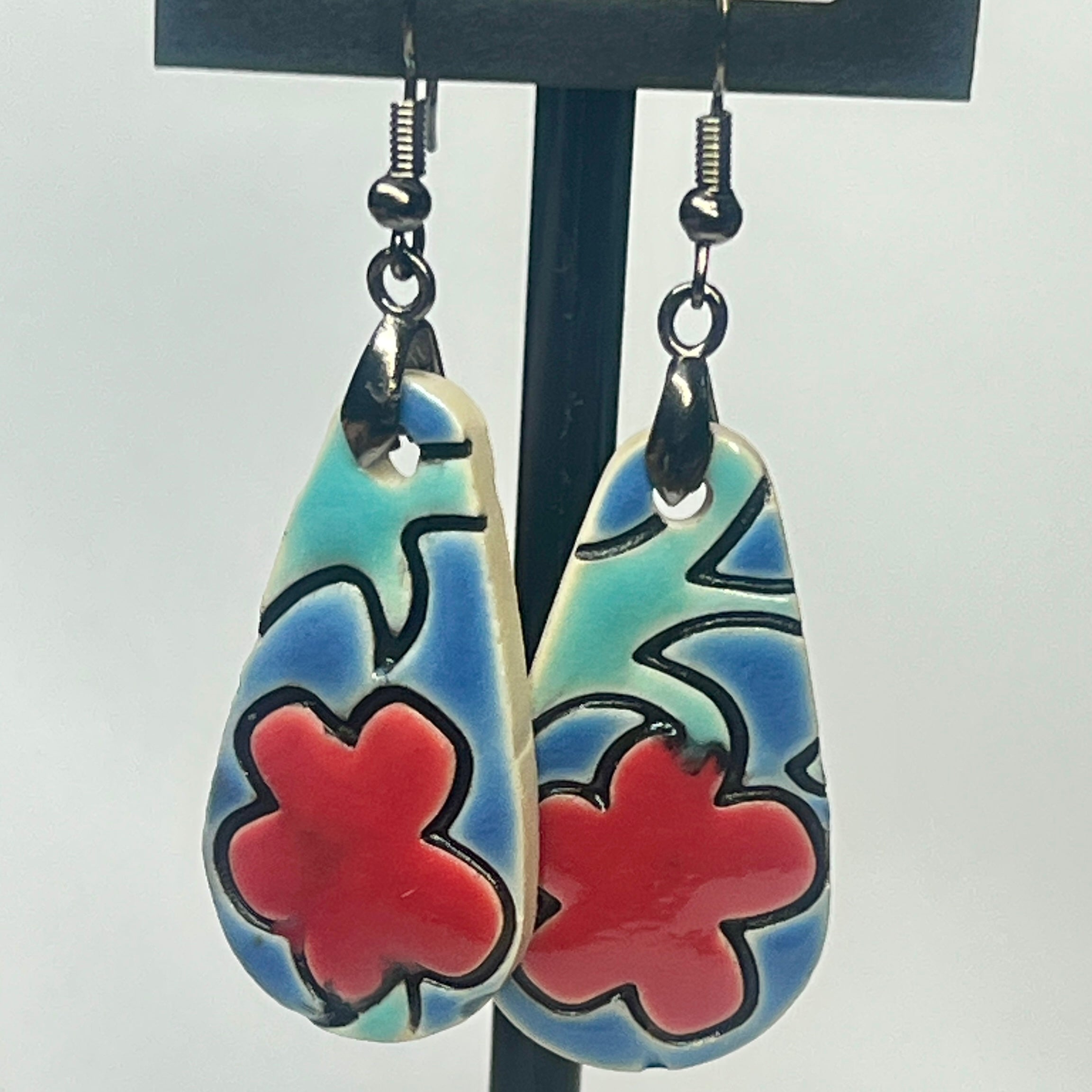 Ceramic Earrings Oval