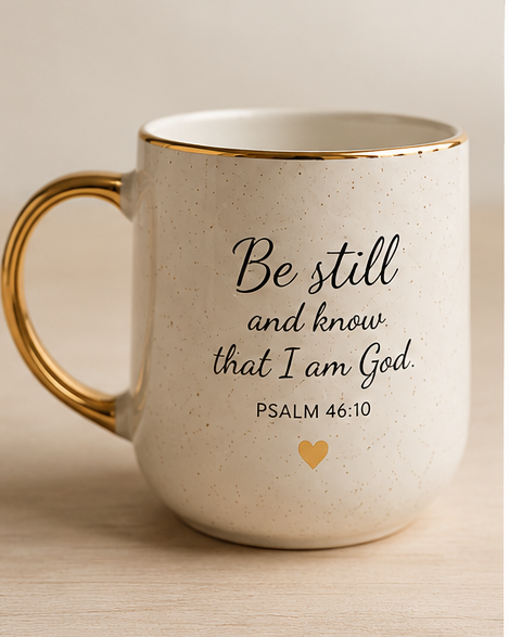 Mug Be Still & Know™ Ceramic Faith Mug – Psalm 46:10